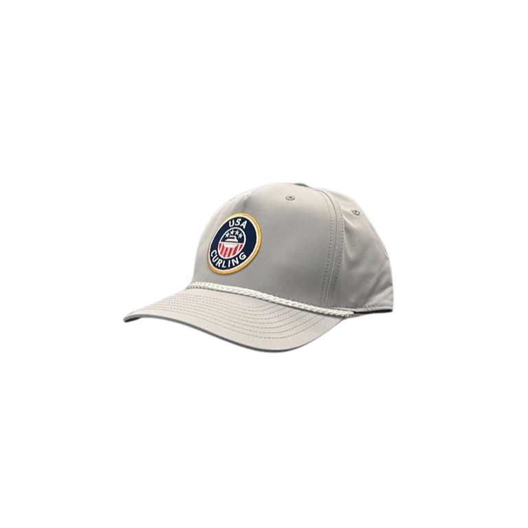 Grey & White Rope Cap