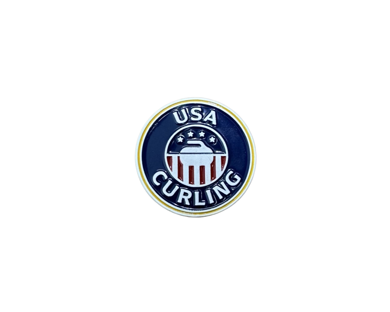 USA Curling Pin