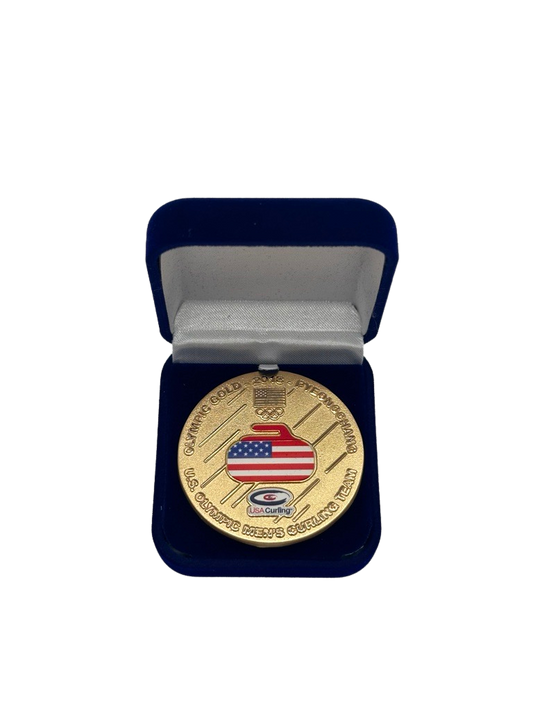 Commemorative Gold Medal Pin