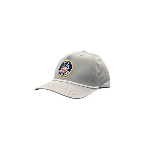 Grey & White Rope Cap
