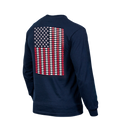 Stars, Stripes & Stones: American Flag Curling Unisex Long Sleeve