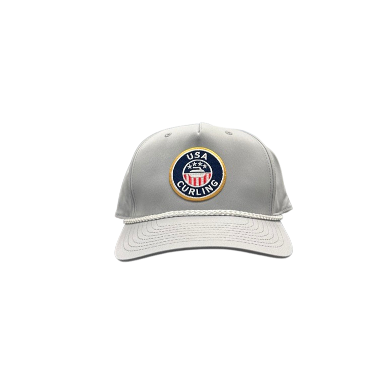 Grey & White Rope Cap