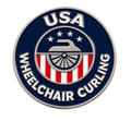 USA Curling Wheelchair Pin