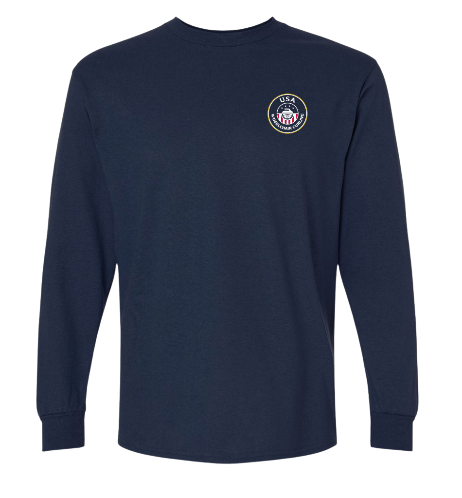 USA Curling Wheelchair Logo Unisex Long Sleeve