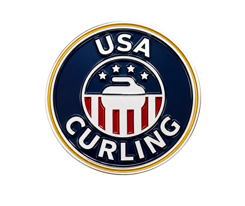 USA Curling Pin