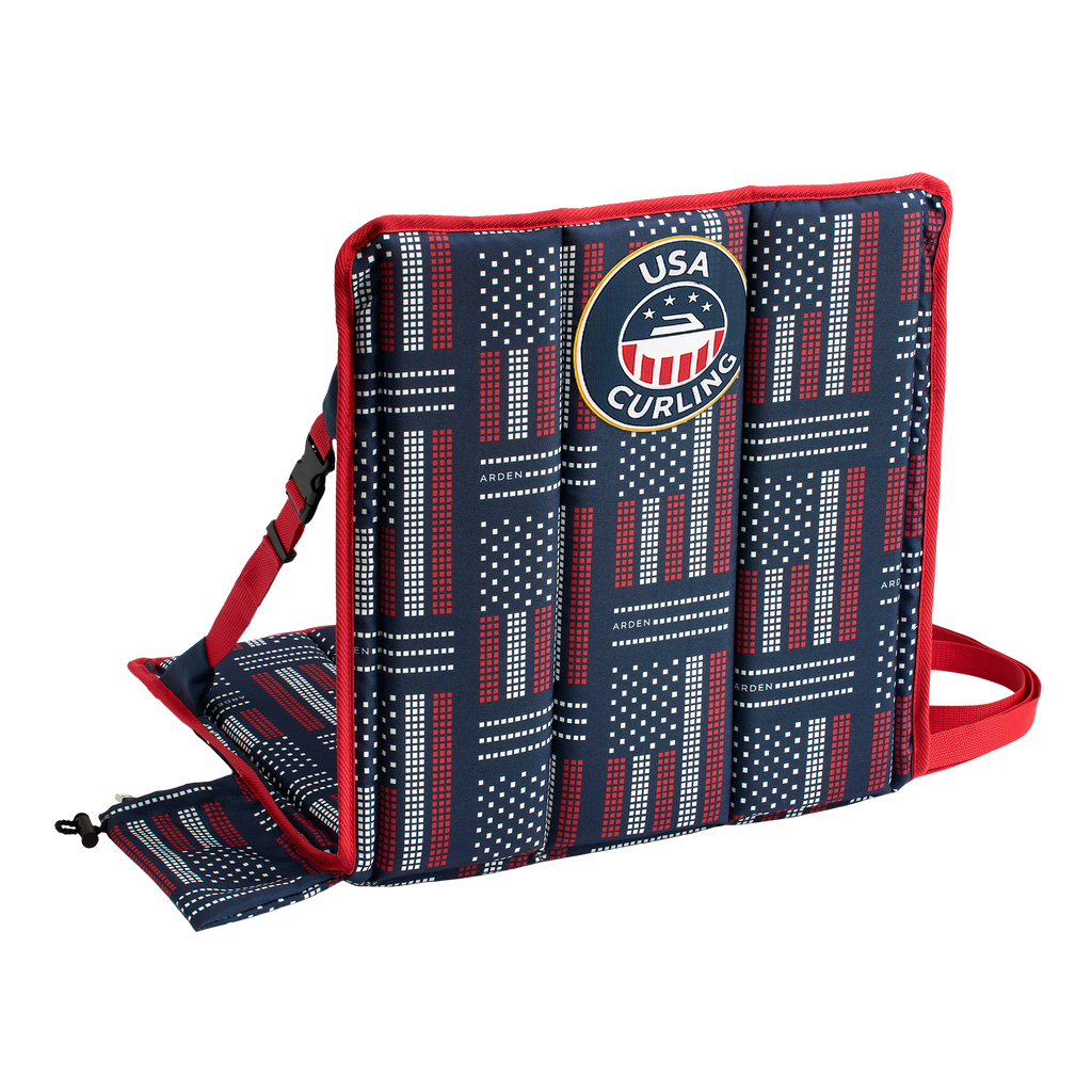 USA Curling Custom Heat Cushion + Battery Bundle